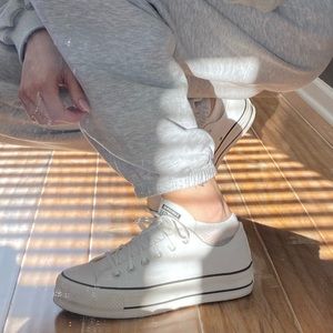 Platform converse low tops (brand new)